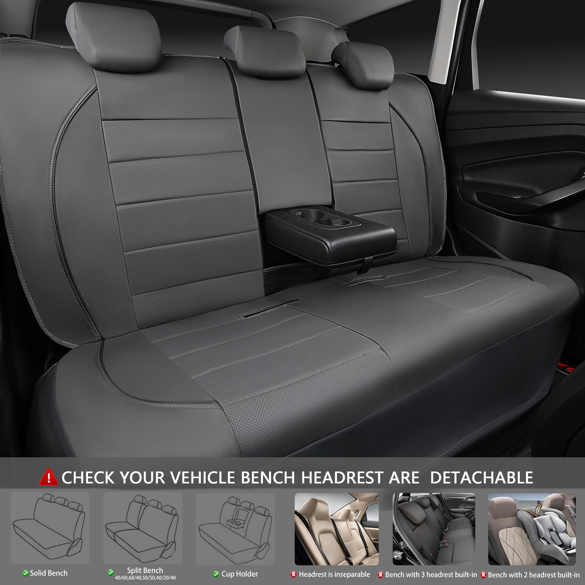 CAR PASS headrest cutouts show easy installation and secure fit.