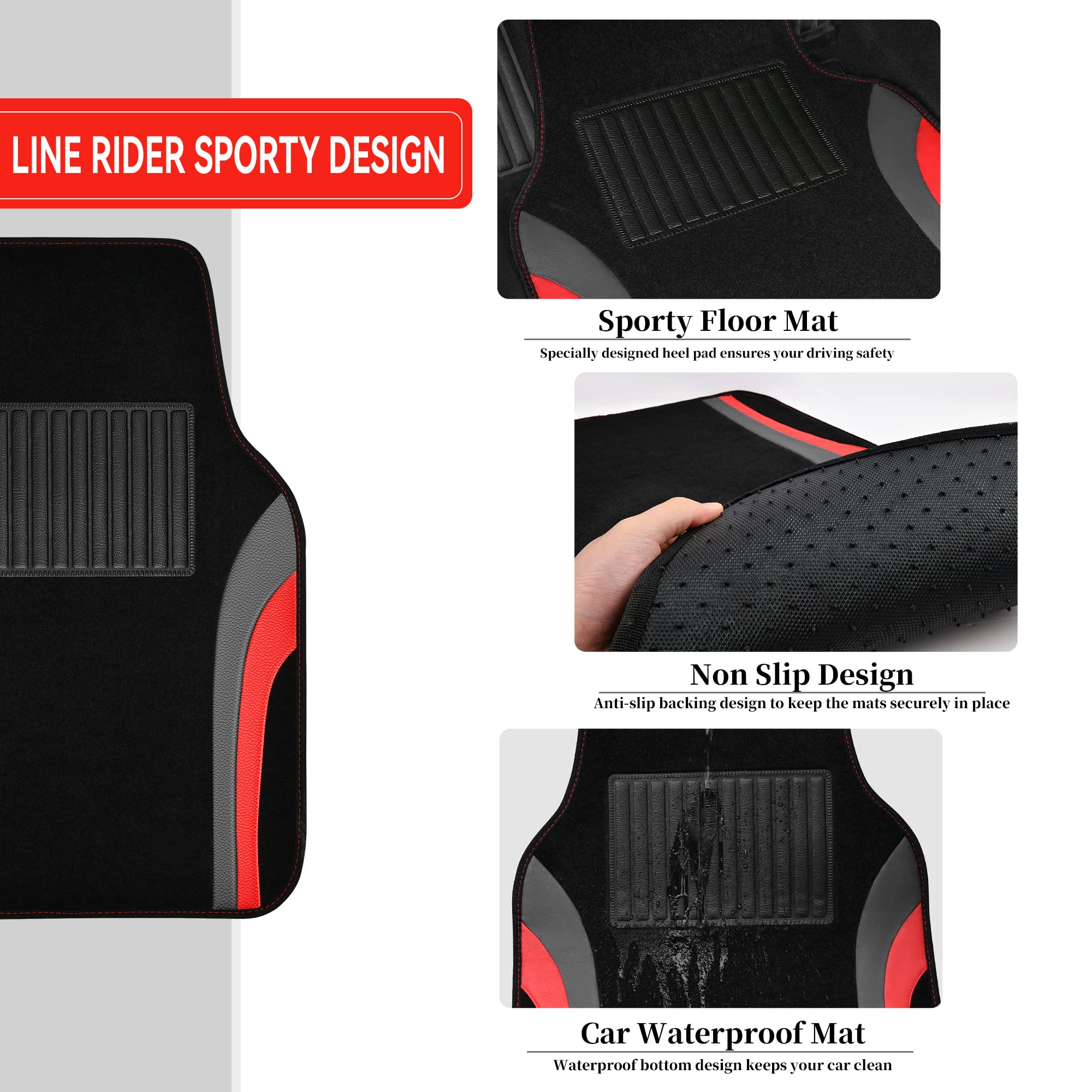 Car Pass heel pad close-up emphasizing durable safety reinforcement.
