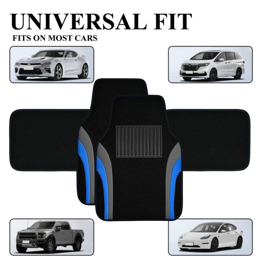 CAR PASS heel-pad detail highlights secure attachment to carpet.