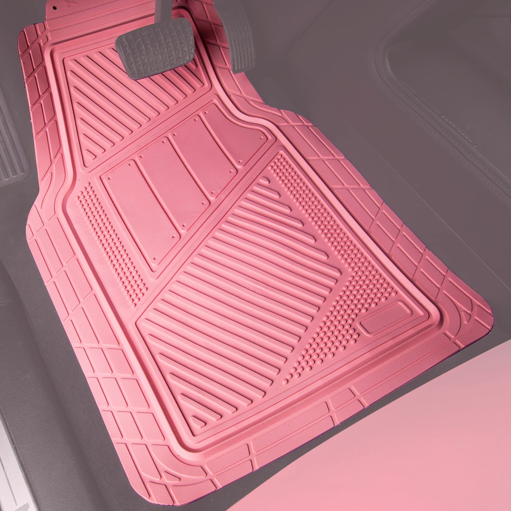 CAR PASS reinforced pink heel pad showing wear resistance on high-traffic area