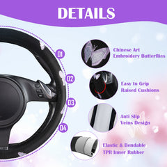CAR PASS anti-slip inner ring detail improves steering stability during drives.
