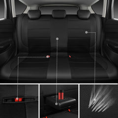 CAR PASS rear cover with headrest covers for adjustable comfort