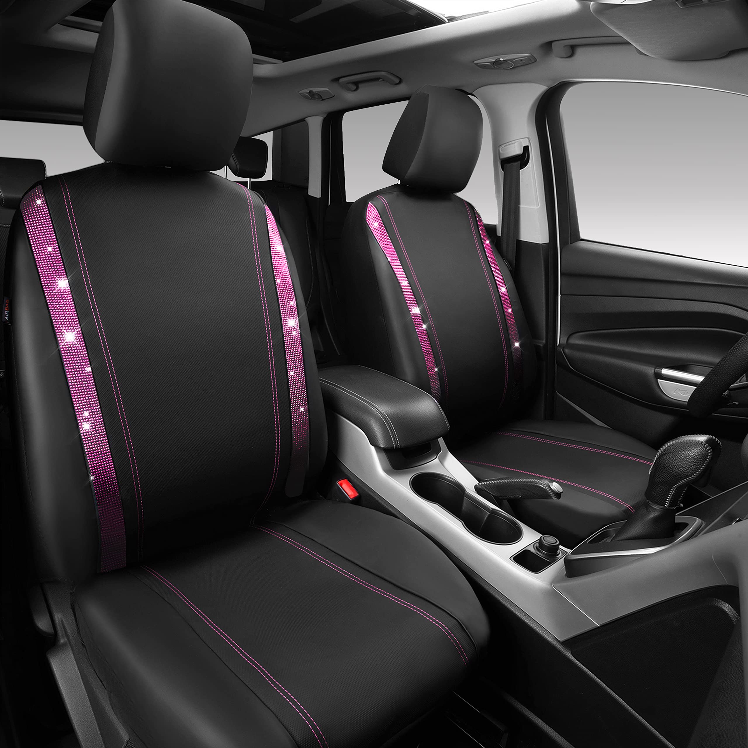 CAR PASS water-resistant fabric detail suggests durability for daily driving