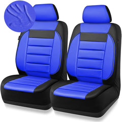 CAR PASS leather front seat cover universal fit with secure attachments for a snug look.