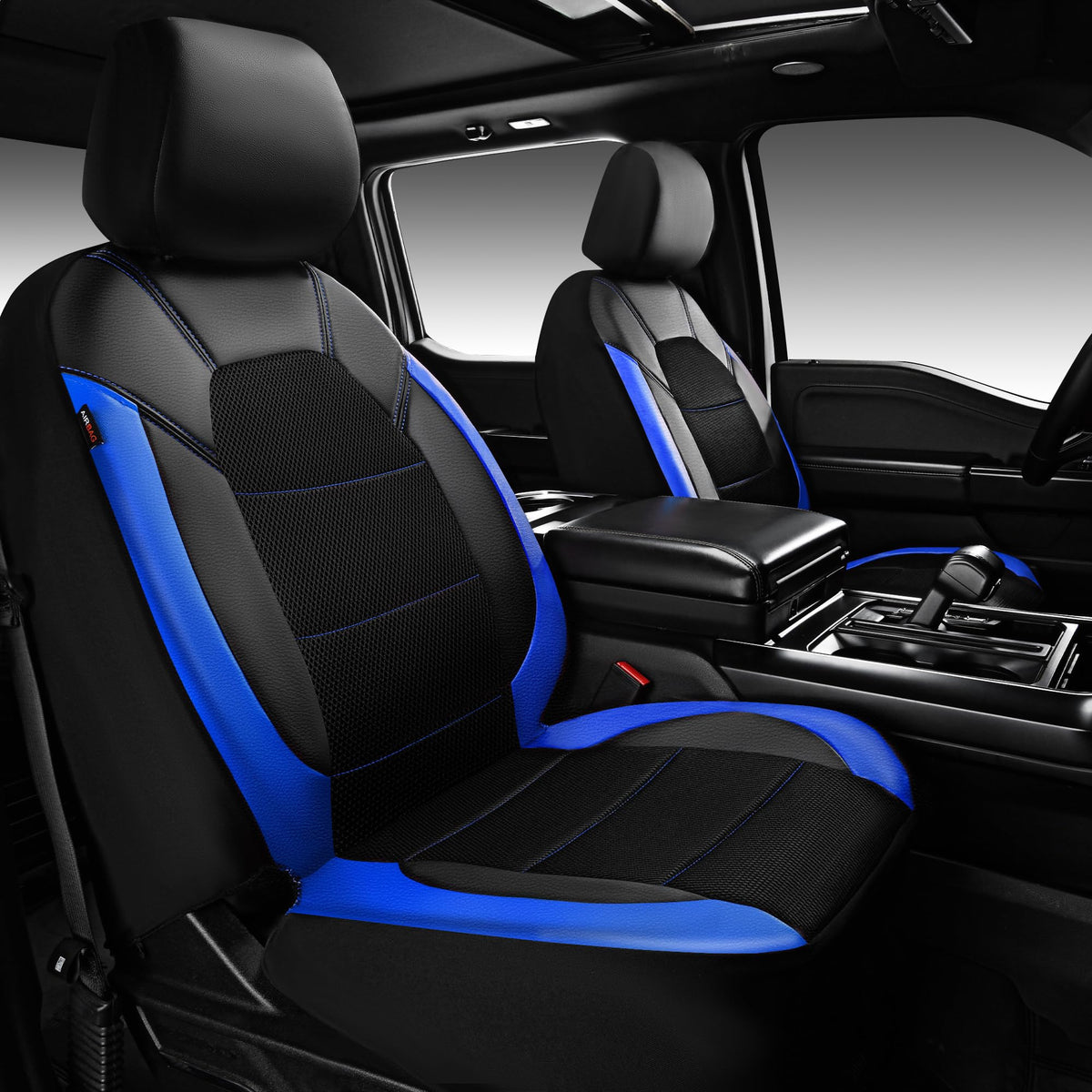 CAR PASS leather front seat cover, breathable, stylish addition for the driver.