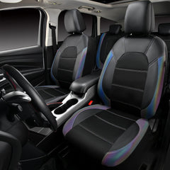 CAR PASS seat cover installation step shows quick, tool-free fitting.