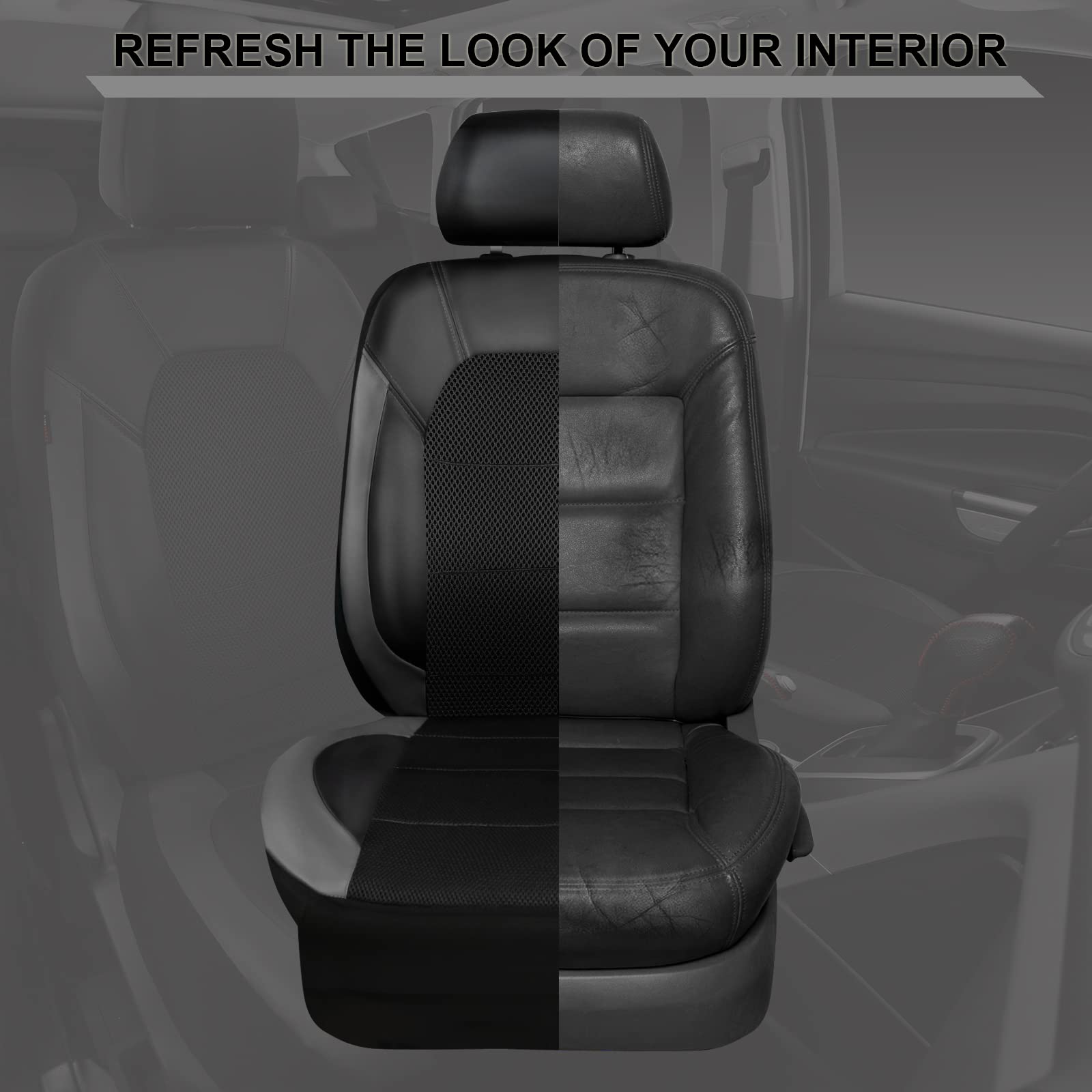 CAR PASS leather seat cover rear bench protecting the back row