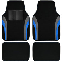 CAR PASS leather sporty floor mat with universal fit for sedans and SUVs, easy to clean.