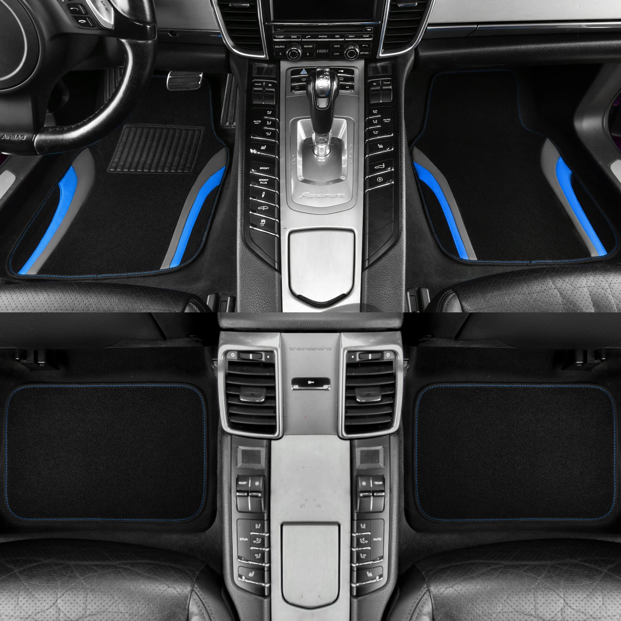 CAR PASS front-right mat showing durable heel pad for long wear.