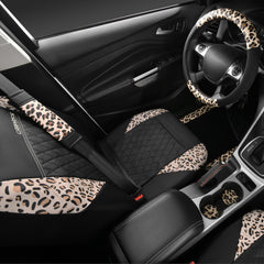 CAR PASS leopard floor mats keep interior clean and stylish