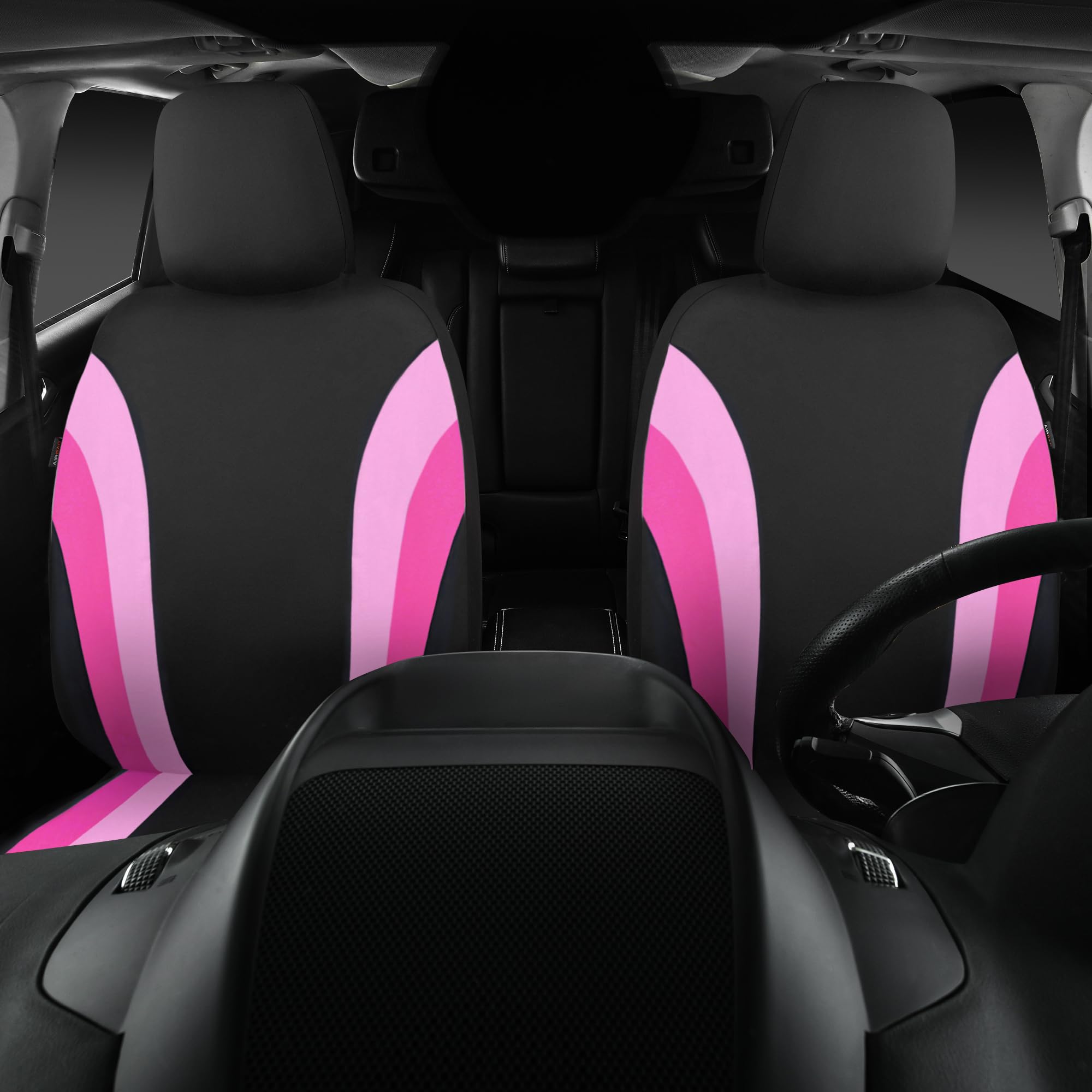 Breathable wrinkle-resistant fabric keeps seats comfortable and neat.
