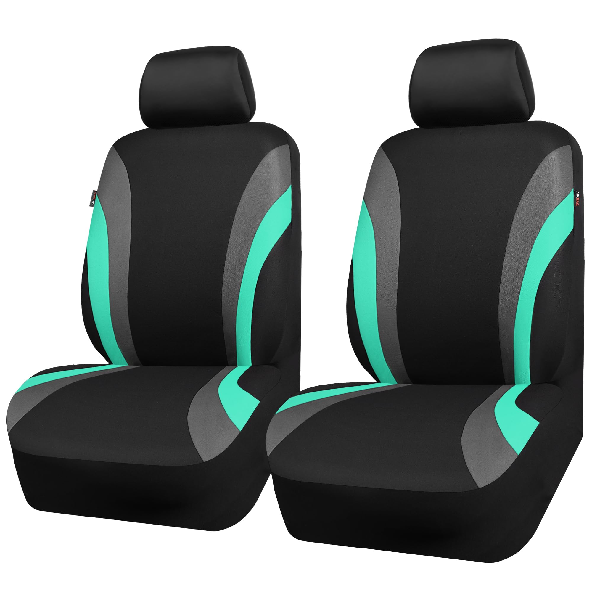 CAR PASS Line Rider mint front seat cover adds sporty style and comfort