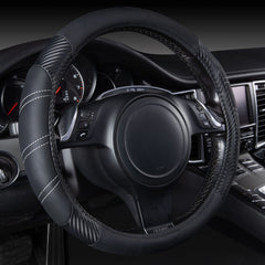 CAR PASS Line Rider microfiber leather cover for steering wheel with durable grip