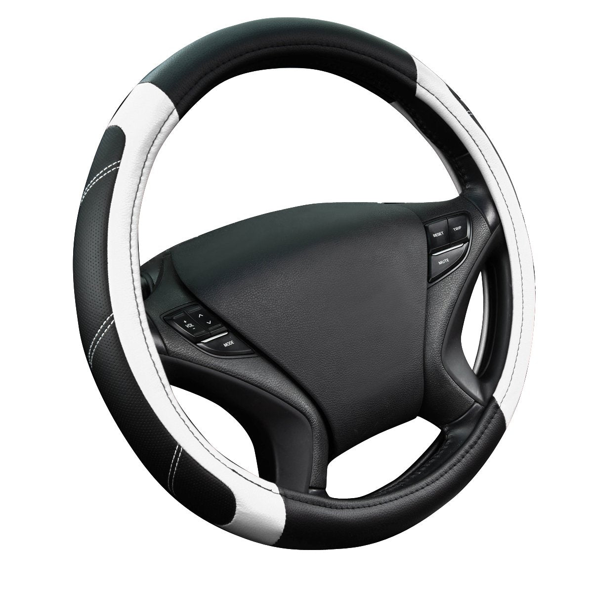 Durable microfiber leather look on CAR PASS Line Rider steering cover