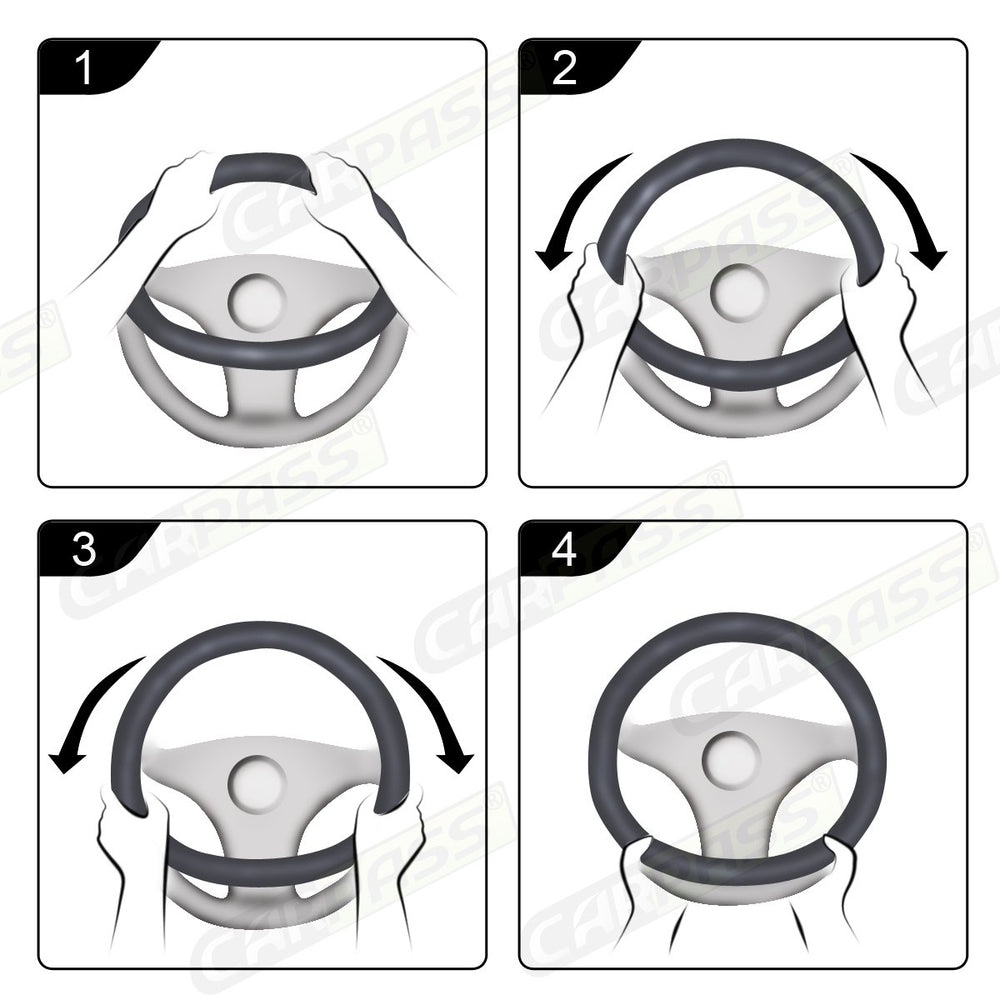 Heat and cold protection provided by CAR PASS Line Rider steering cover for hands