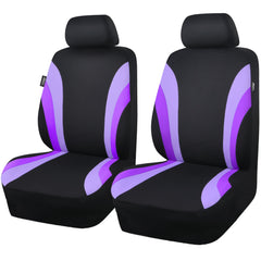 CAR PASS Line Rider purple front seat cover enhances sporty style and protection.