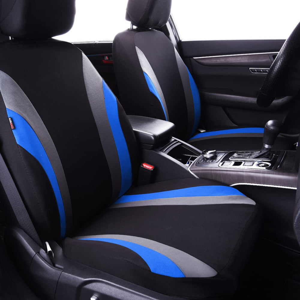 Airbag openings on CAR PASS Line Rider seat cover preserve safety features
