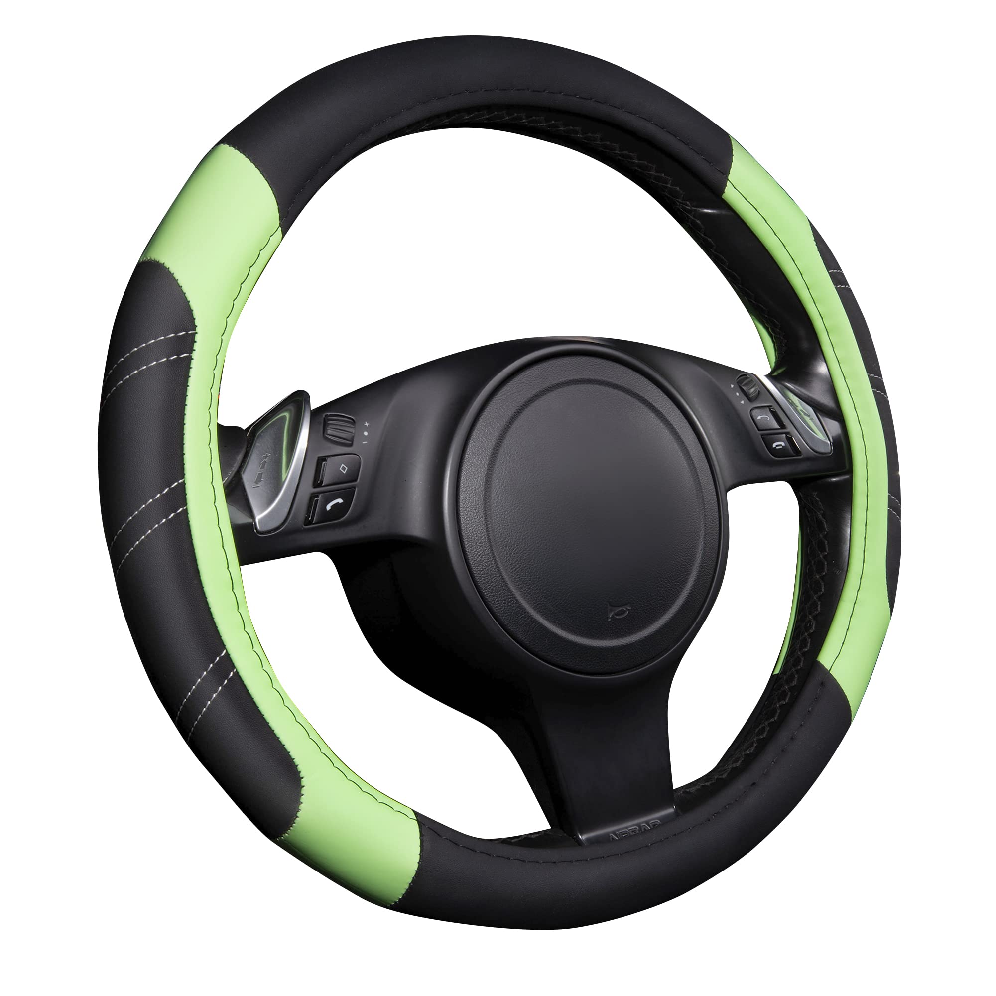 CAR PASS Line Rider soft-touch microfiber creates comfortable grip during long drives.