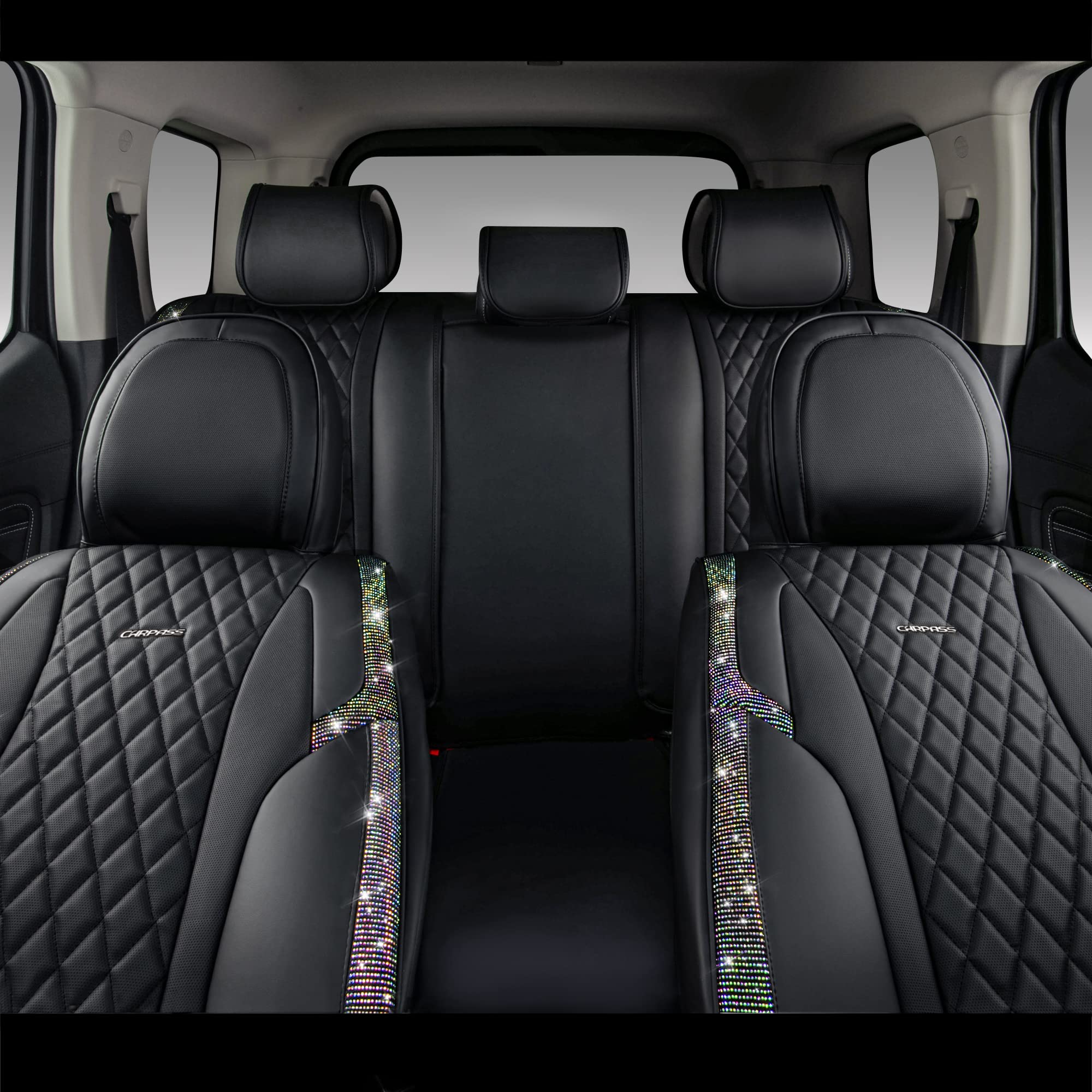 CAR PASS multicolor glitter interior accessories for personalization.