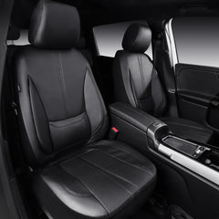 CAR PASS Nappa leather front-seat cover showing luxurious texture and full protection