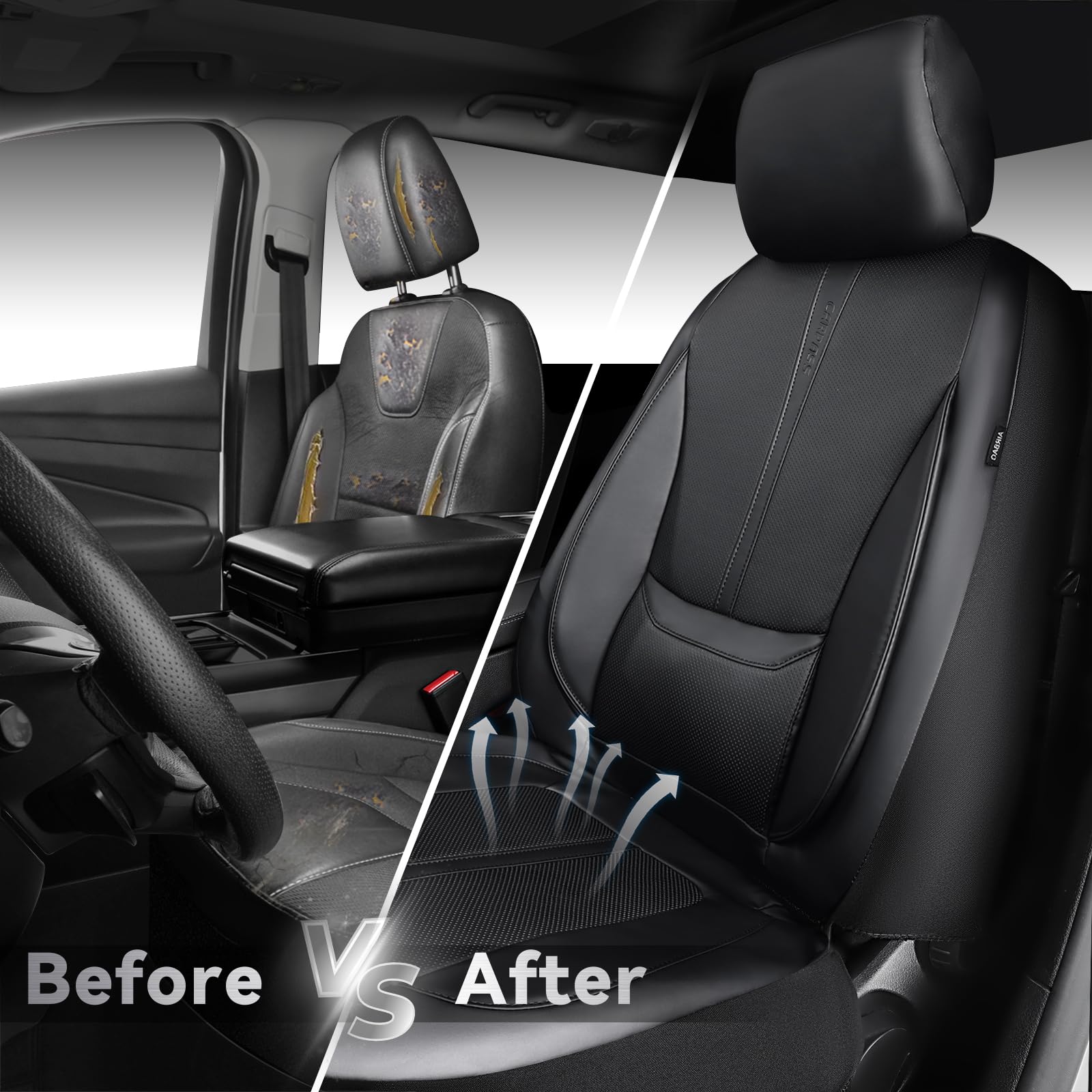 CAR PASS Nappa leather quick-install feature for a fast seat upgrade