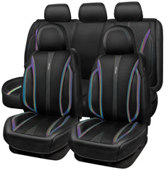 CAR PASS Nappa leather seat covers full set front view highlights luxury protection