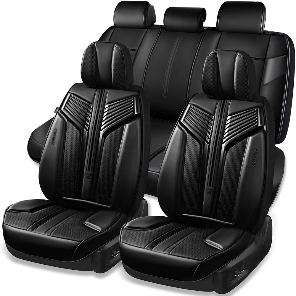 CAR PASS Nappa leather seat covers full set, premium protection and luxury look.