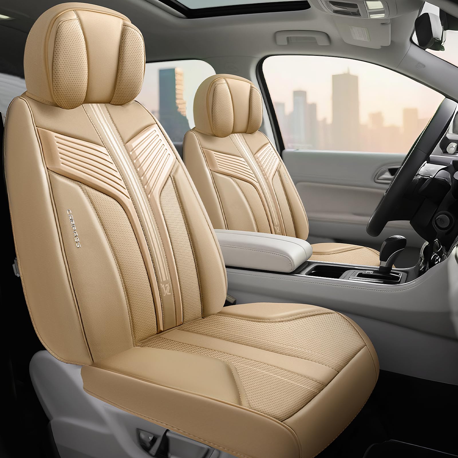 CAR PASS rear-seat pockets provide convenient on-the-go storage.