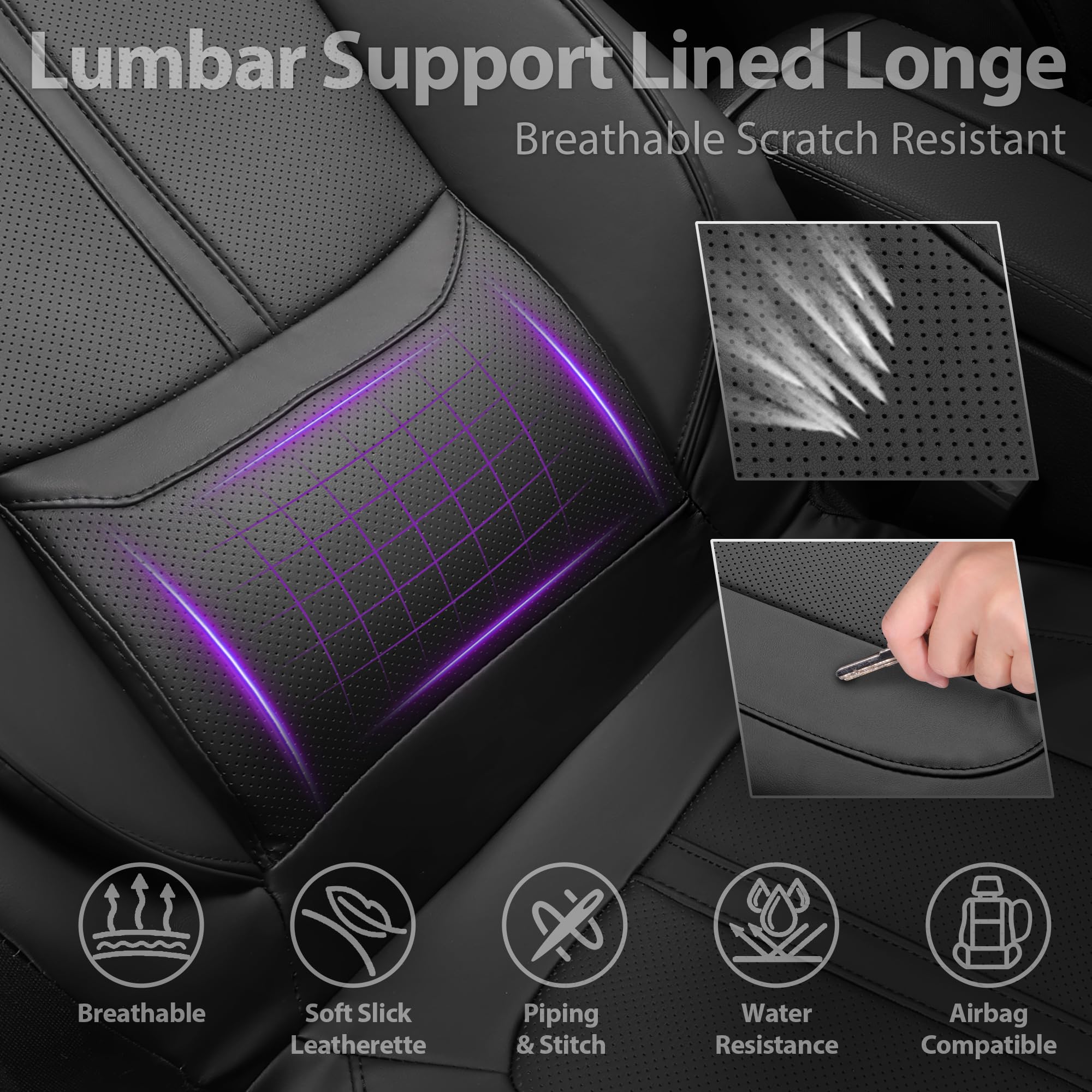CAR PASS Nappa leather universal-fit front-seat cover fits most vehicles