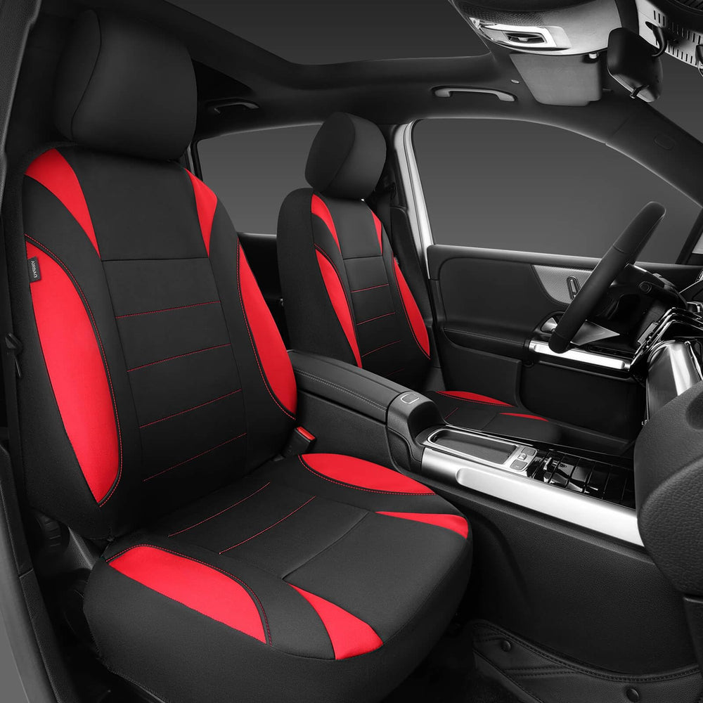 CAR PASS front seat cover with headrest compatible with heated seats.