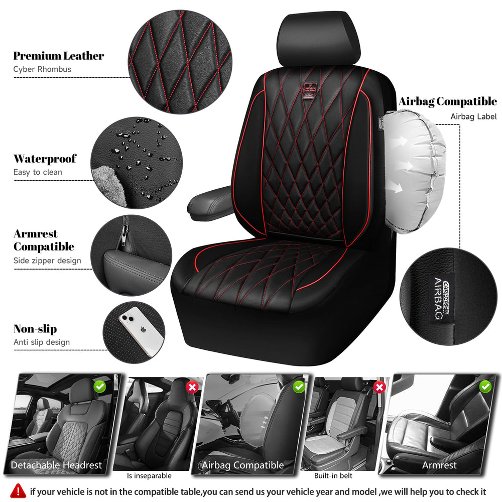 CAR PASS non-slip backing design keeps the cover in place during driving