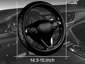 CAR PASS anti-slip inner lining stabilizes steering wheel handling.