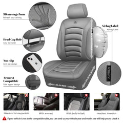 CAR PASS non-slip backing keeps the seat cover secure during driving