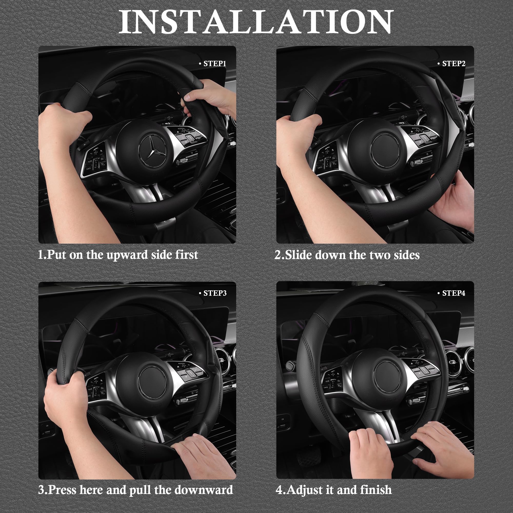 CAR PASS odorless TPR inner grip highlighted for healthy, secure feel
