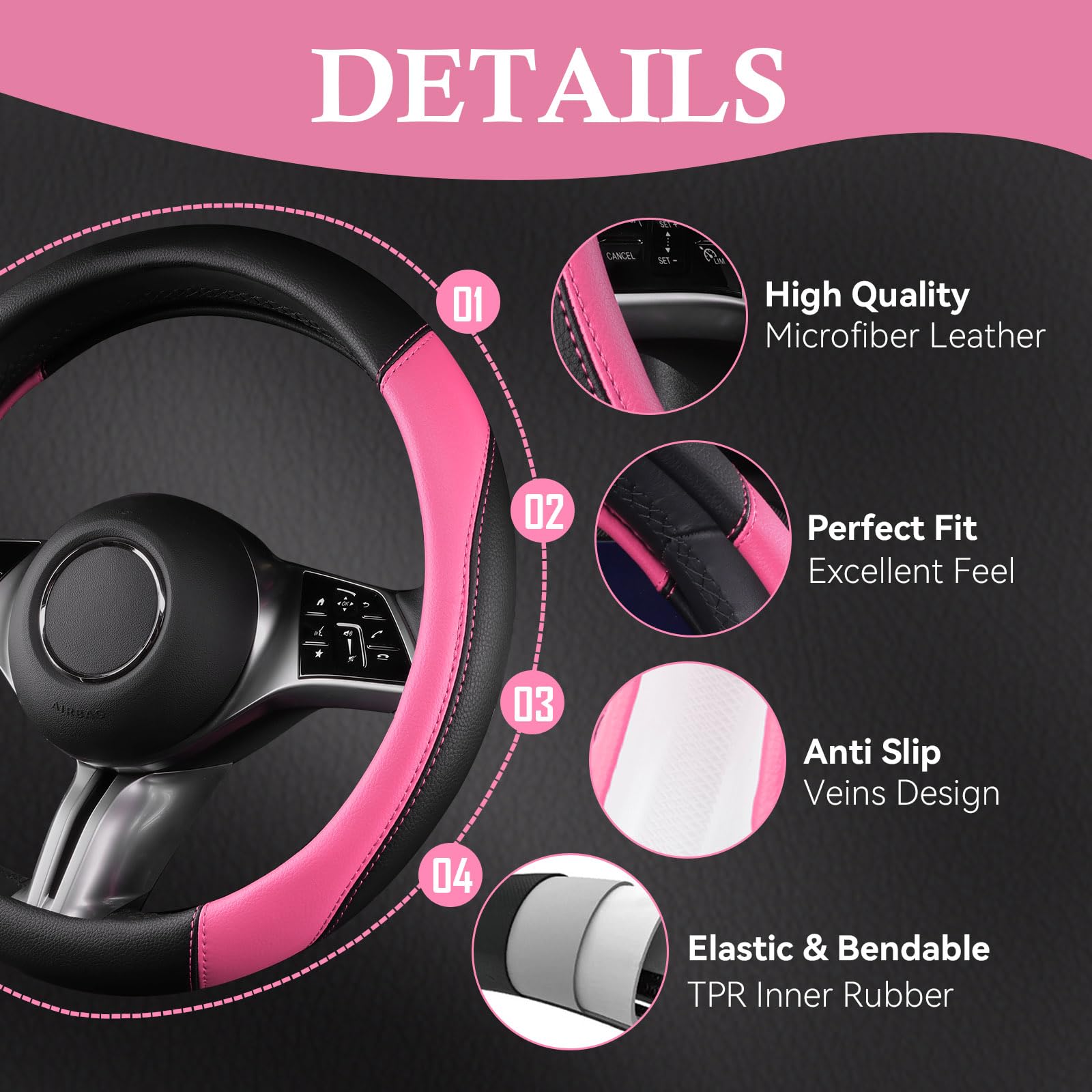 CAR PASS odorless inner grip for a comfortable, chemical-free feel