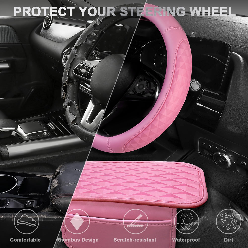 Close-up CAR PASS coaster pink non-slip base for stability.
