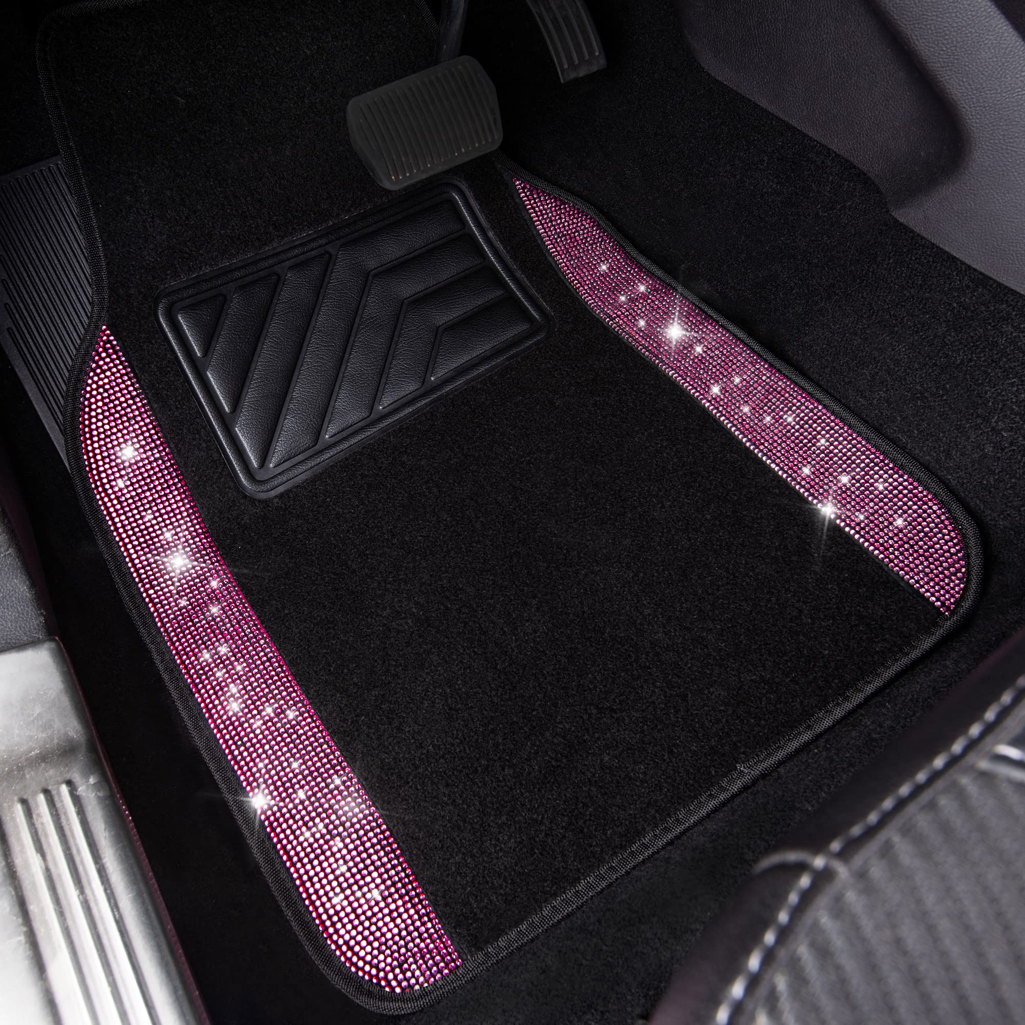 CAR PASS pink glitter interior detail enhances the cabin’s vibe