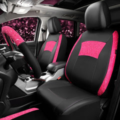 CAR PASS pink lace headrest covers refresh interior comfort