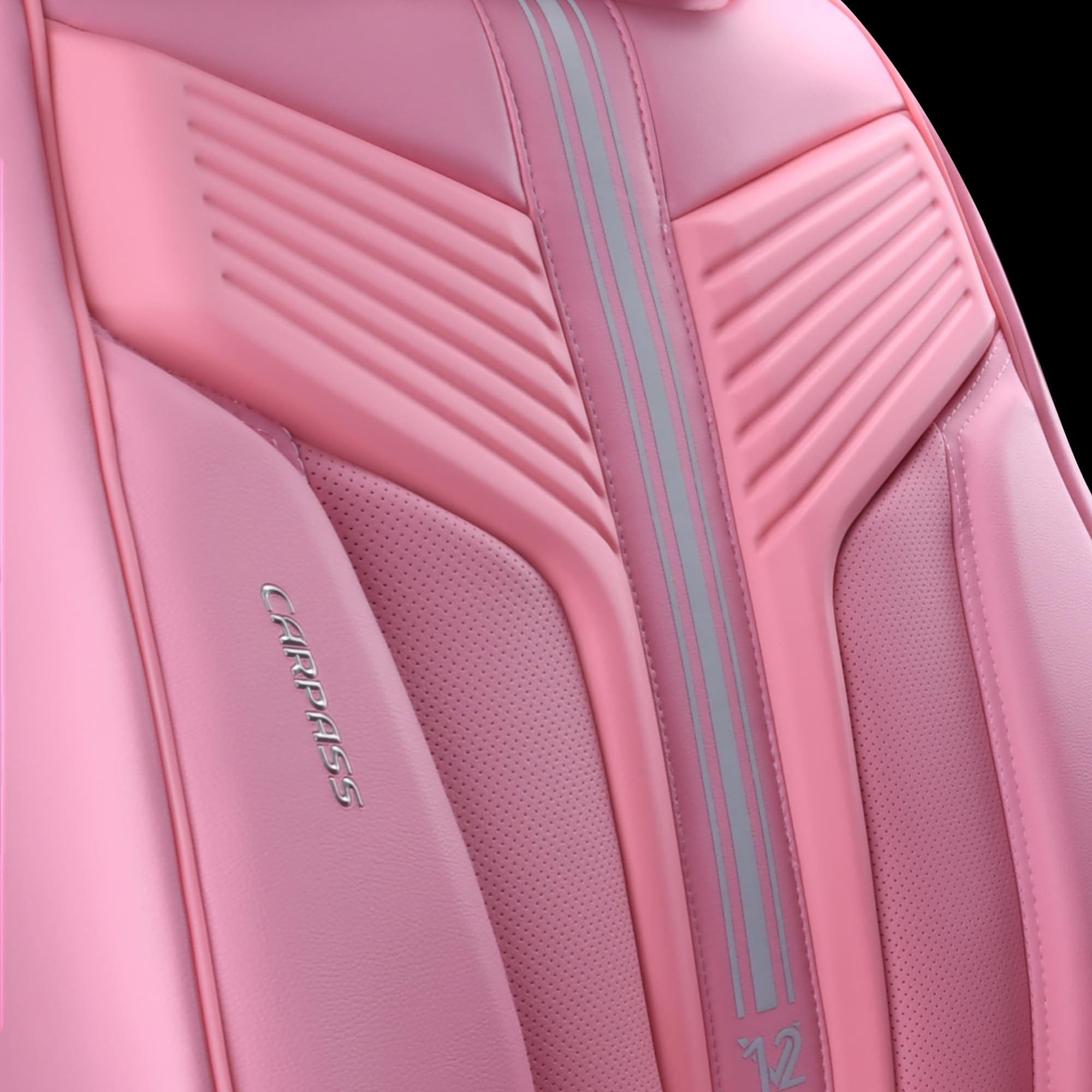 CAR PASS pink nappa waterproof finish helps protect against everyday messes