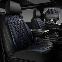 CAR PASS Piping Luxury stitching close-up highlights premium diamond details and elegance.