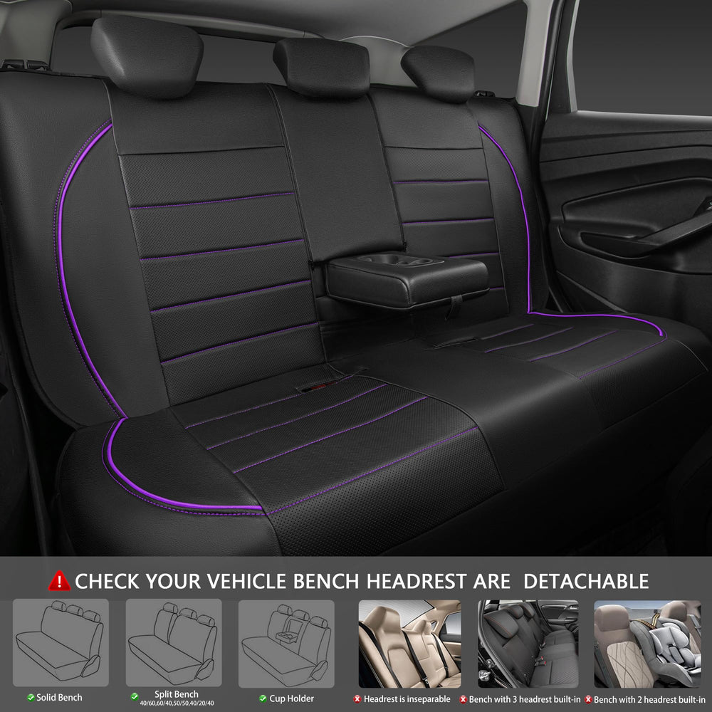 CAR PASS headrest covers complete the set with cohesive style