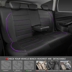 CAR PASS headrest covers complete the set with cohesive style