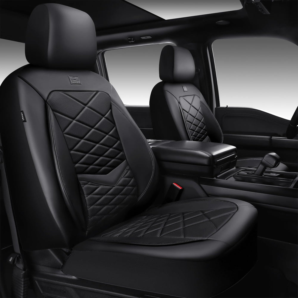 CAR PASS premium Nappa leather front seat cover offers luxury protection and easy care