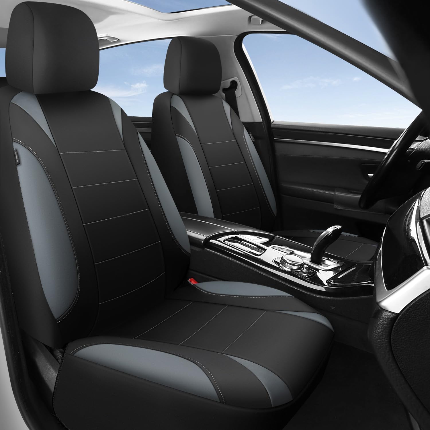 CAR PASS quick-slip neoprene seat protector for fast setup.