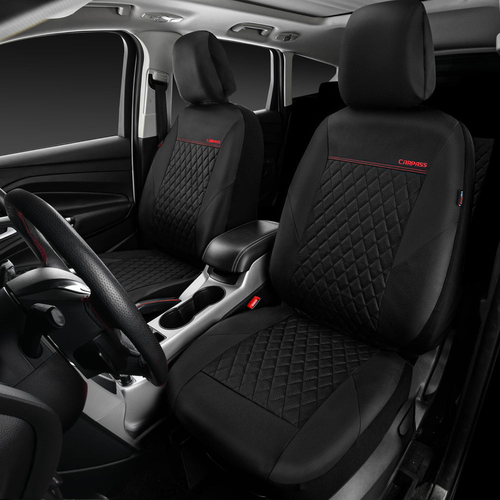 CAR PASS quilting leather seat headrests enhance interior style and keep headrests clean.