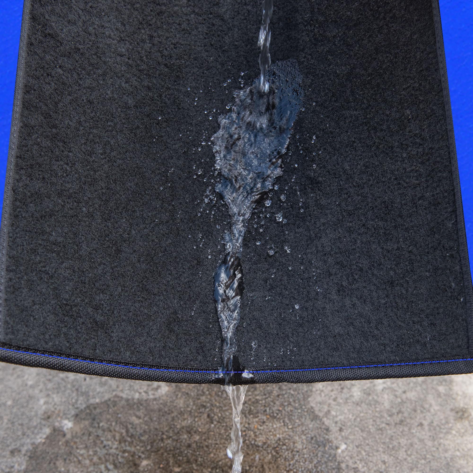 CAR PASS Rainbow anti-slip backing ensures mats stay in place, even on slippery floors