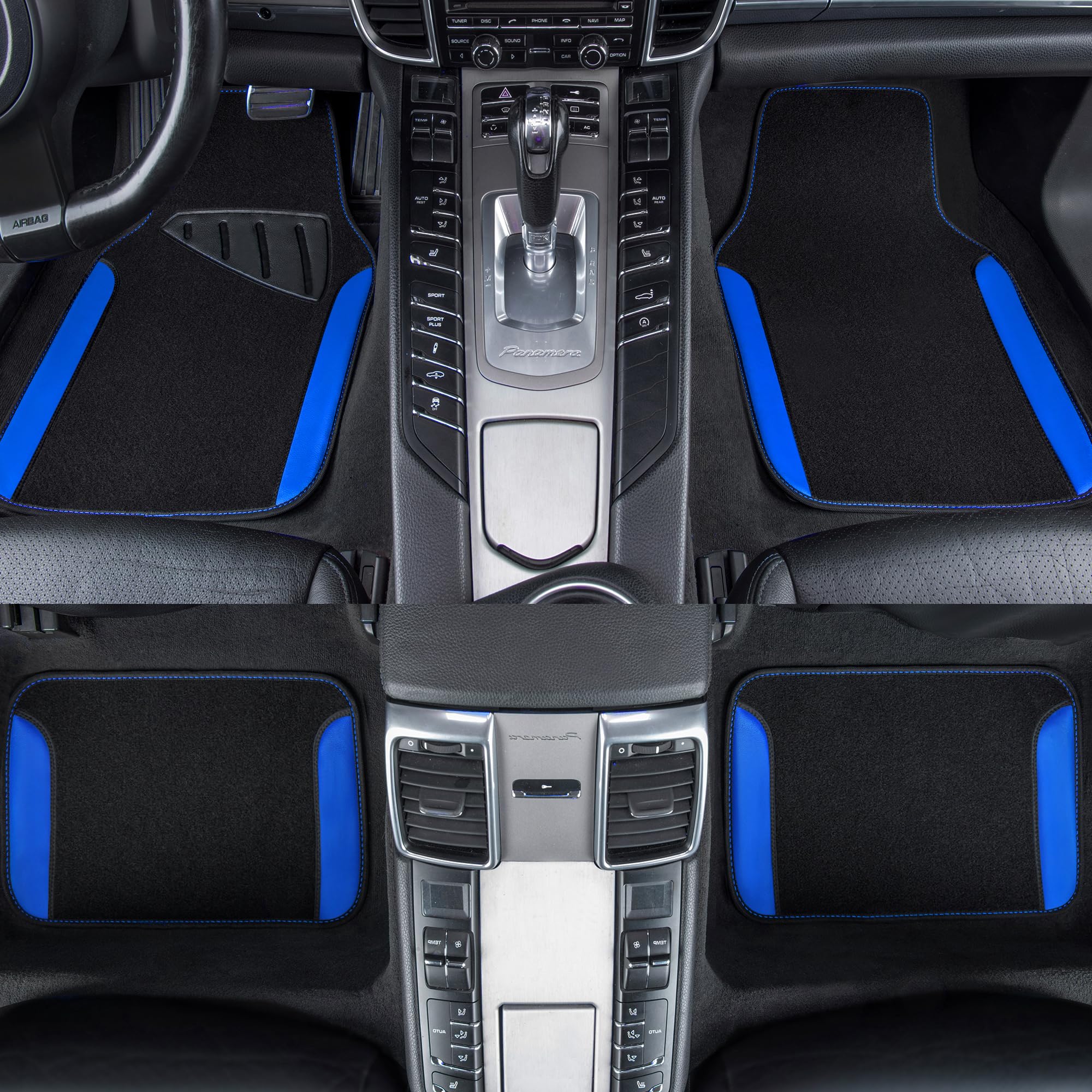 CAR PASS Rainbow rear left floor mat provides durable protection against dirt