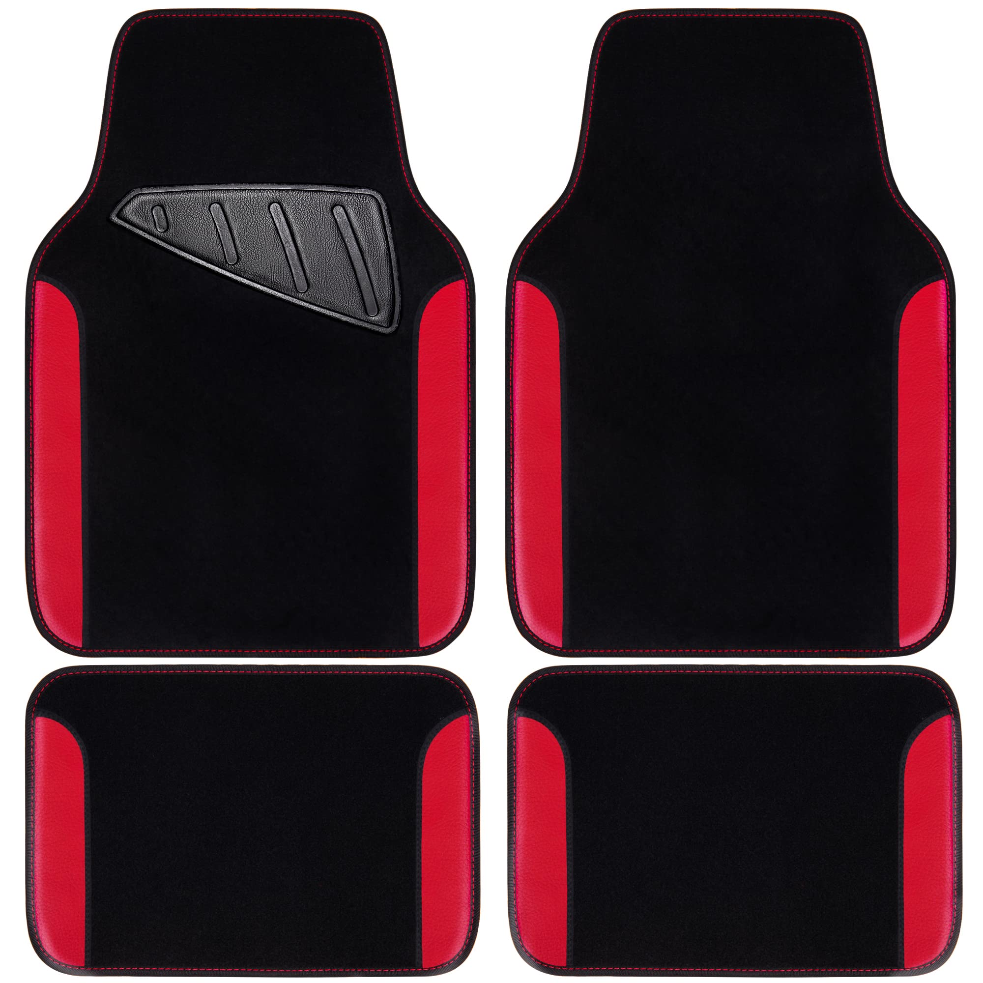 CAR PASS Rainbow waterproof front left mat with anti-slip design for secure placement
