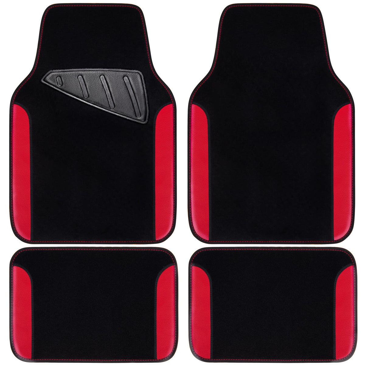 CAR PASS Rainbow waterproof front left mat with anti-slip design for secure placement