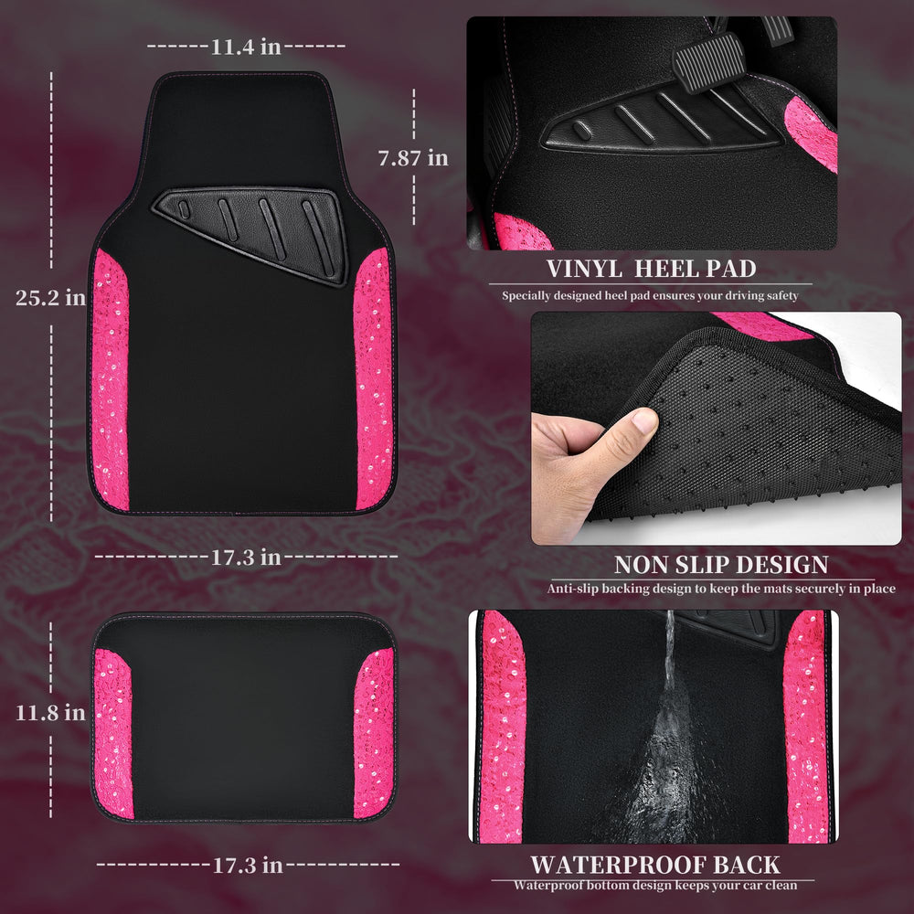 CAR PASS rear floor mats guard against mud on journeys
